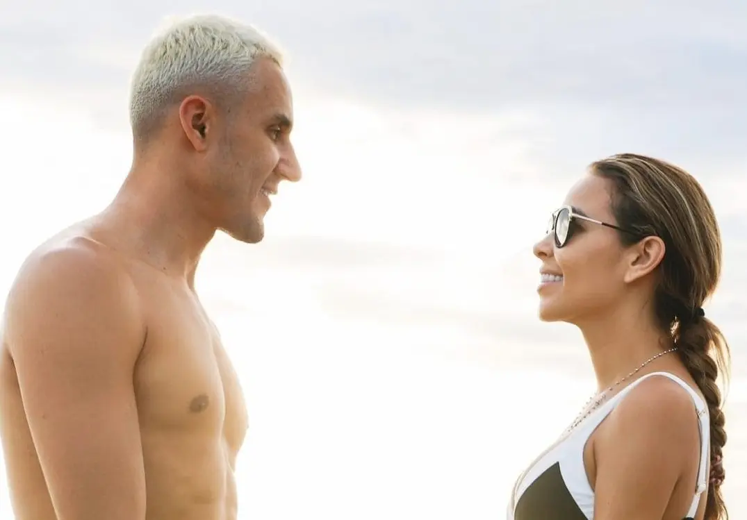 Andrea Salas y Keylor Navas