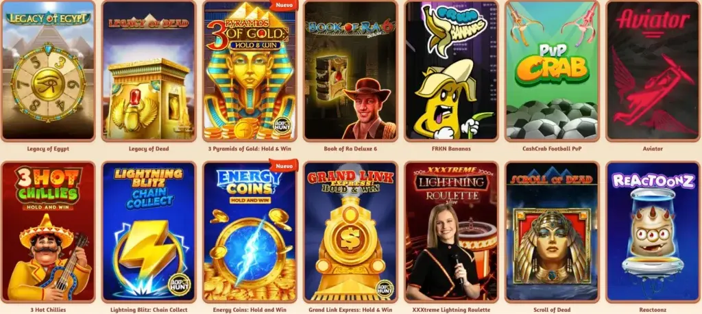 juegos en billybets