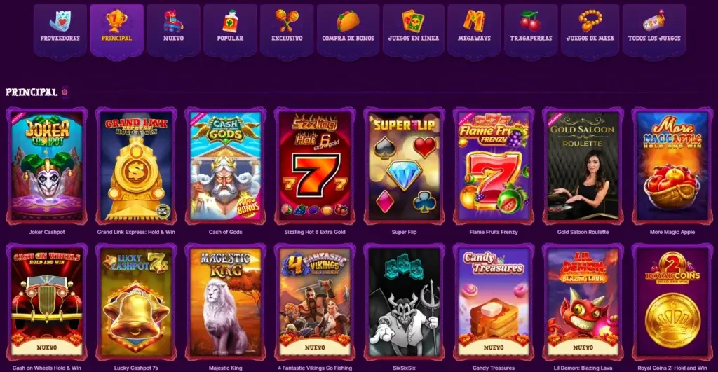 duospin juegos casino