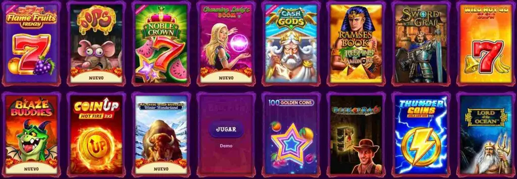 juegos en duospin casino