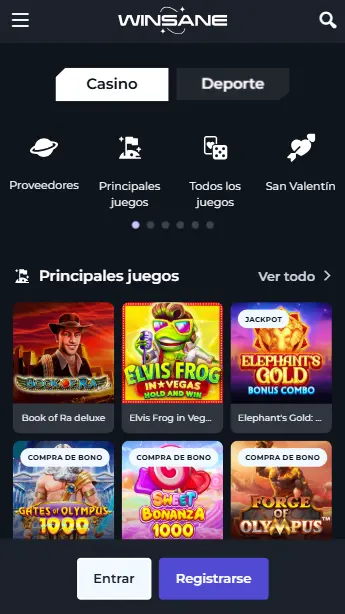 winsane app móvil