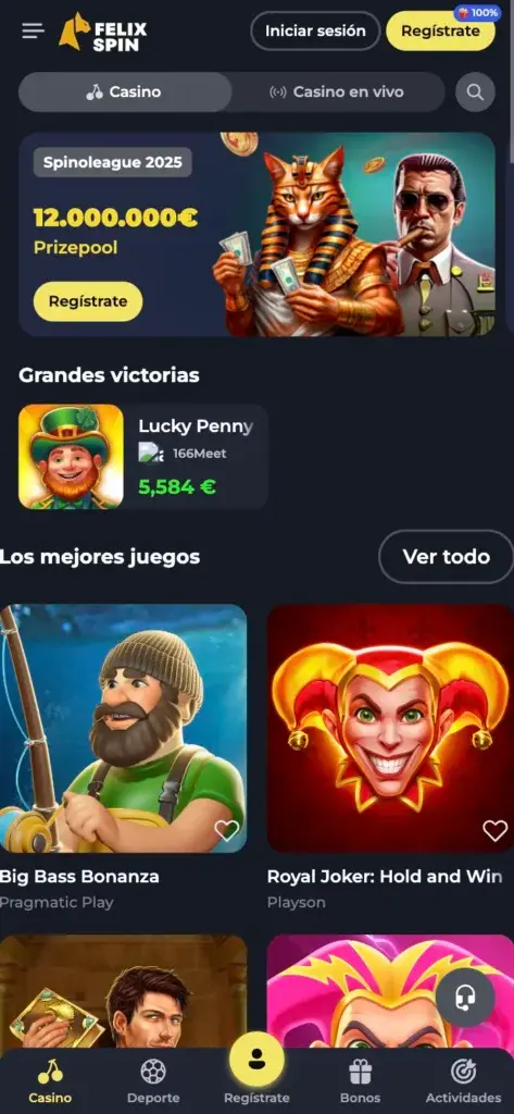 app felixspin movil
