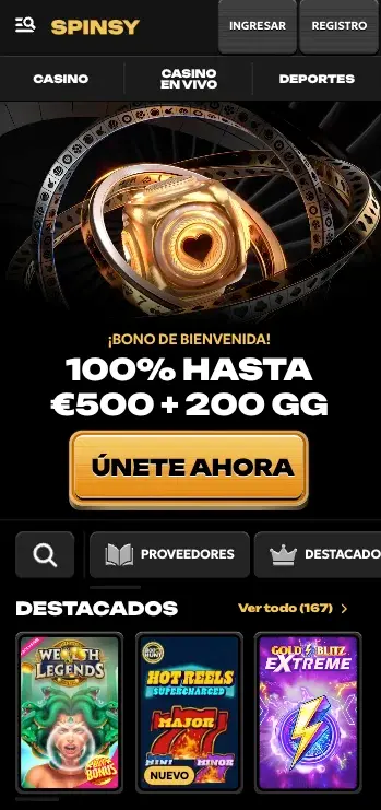 app spinsy movil