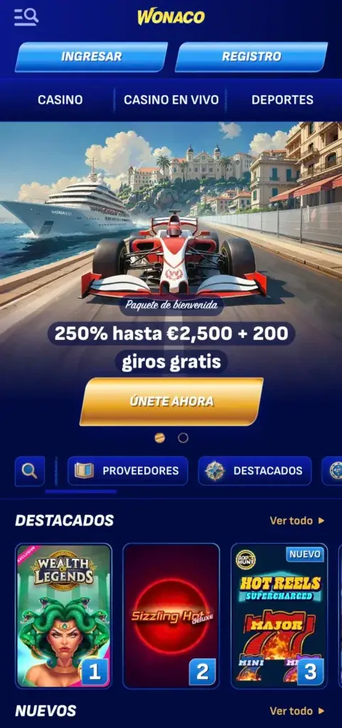 app wonaco movil