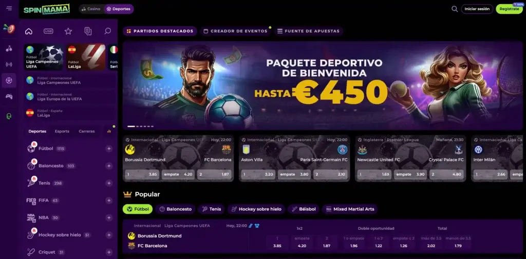 apuestas deportivas spinmama