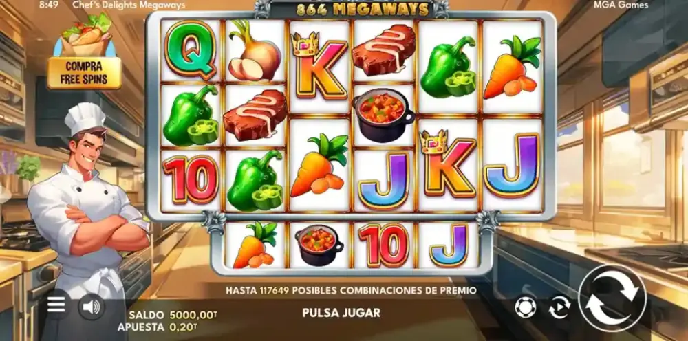 chefs delight megaways de mga games