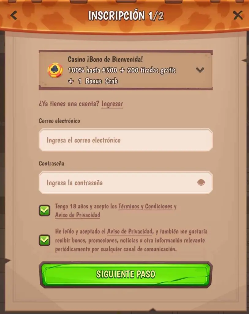 registro stonevegas login