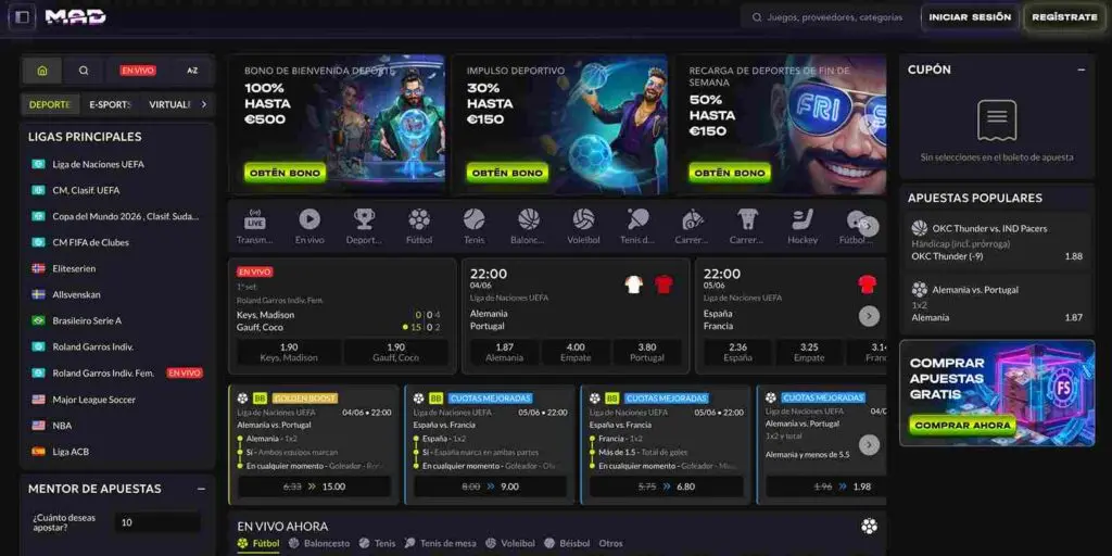 casa de apuestas madcasino